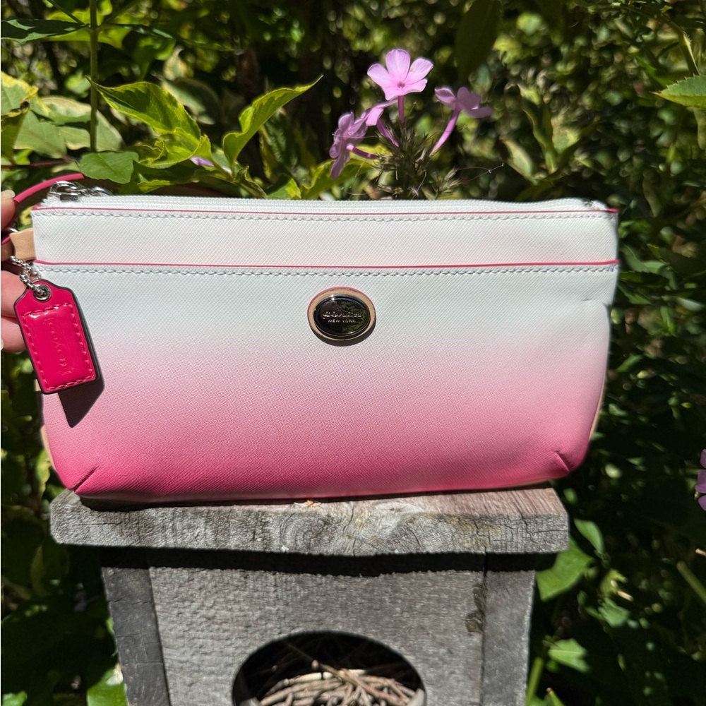 Coach Ombré pink Wristlet